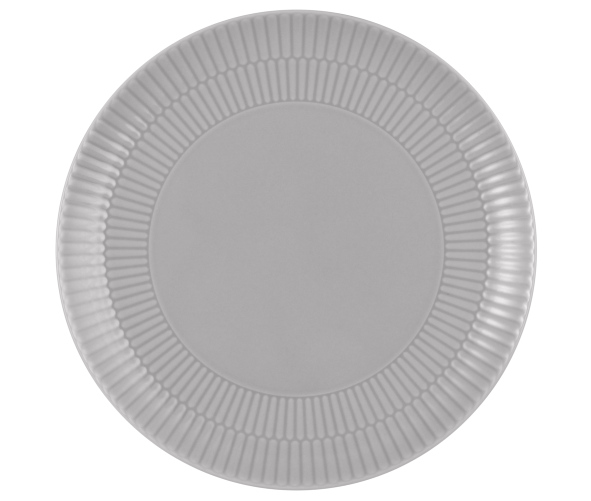 Seltmann Weiden Frühstücksteller rund 22,5cm Amina 3 Silbergrau , Teller, Töpferei, Untertasse, Porzellan, Mahlzeit