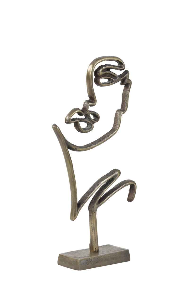 Ornament FACE  in antik bronze