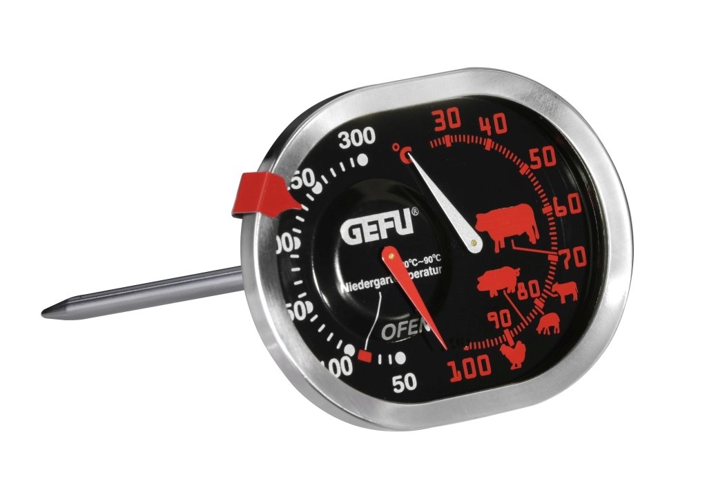 GEFU Braten- und Ofenthermometer Messimo schwarz/silber