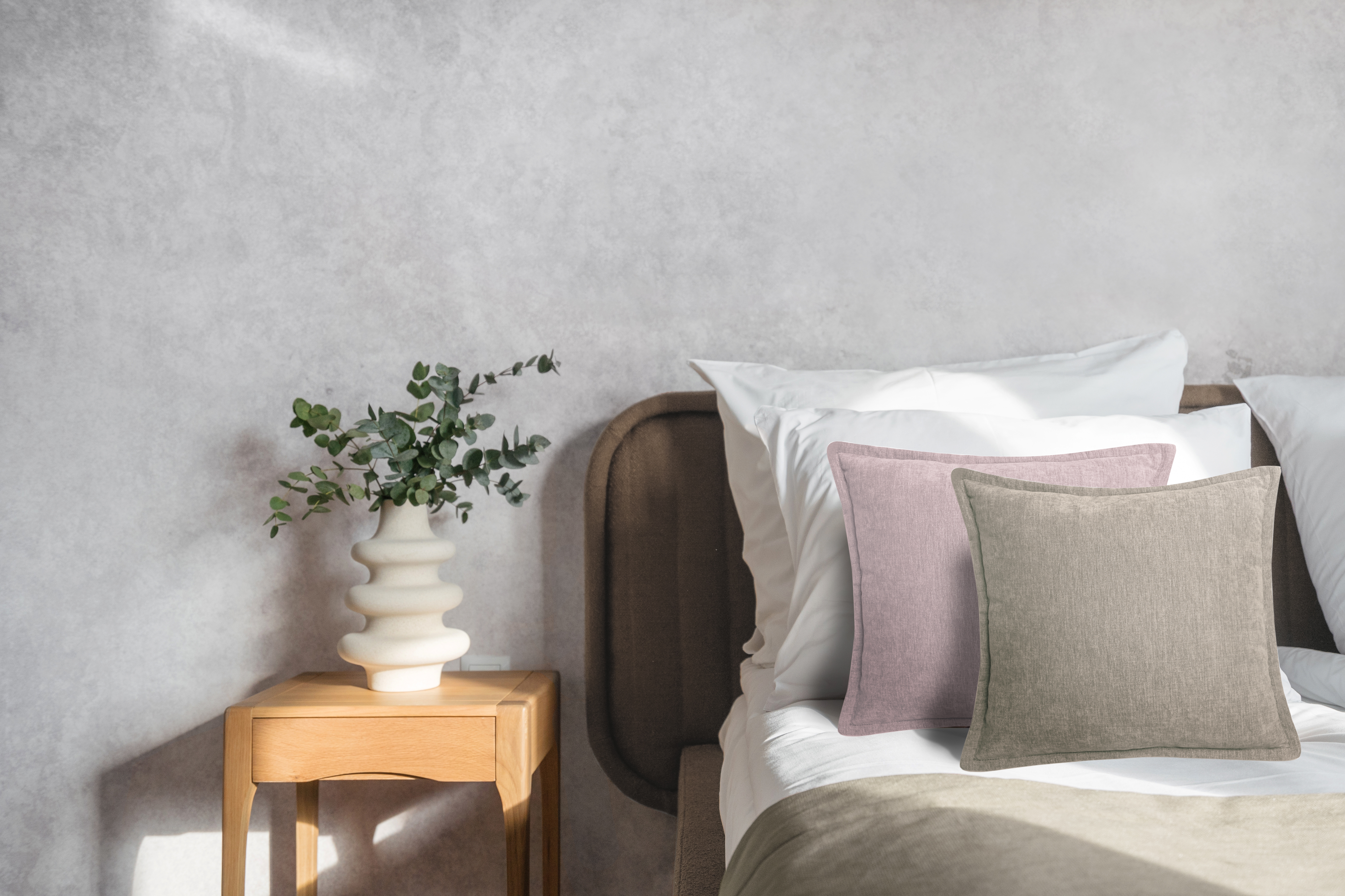Heckettlane Dekokissen ca. 45x45cm in Farbe Taupe-Grey