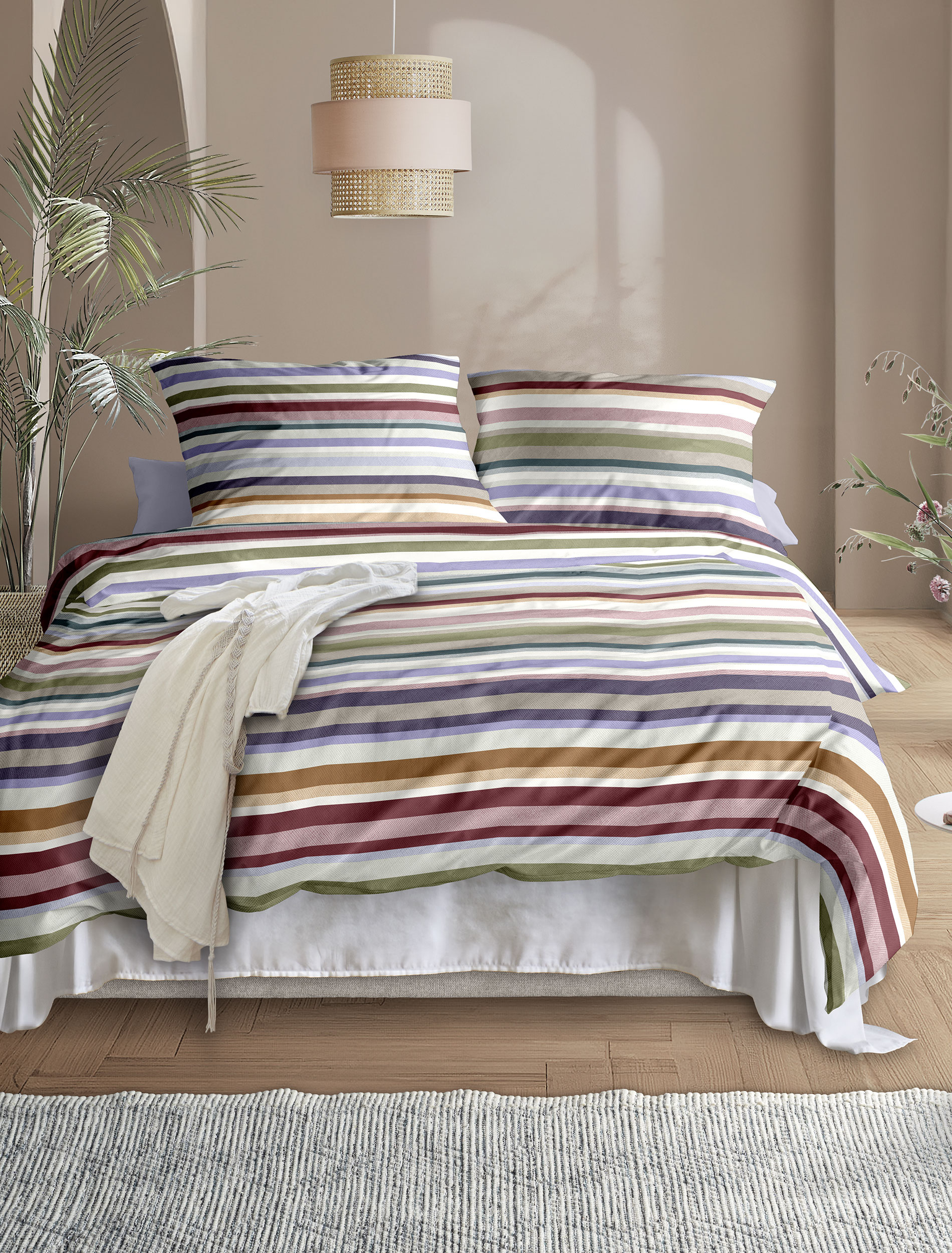 irisette Mako-Satin Bettwäsche WAVE in Farbe ca. 135x200cm, Moebel, Bett, Bettlaken