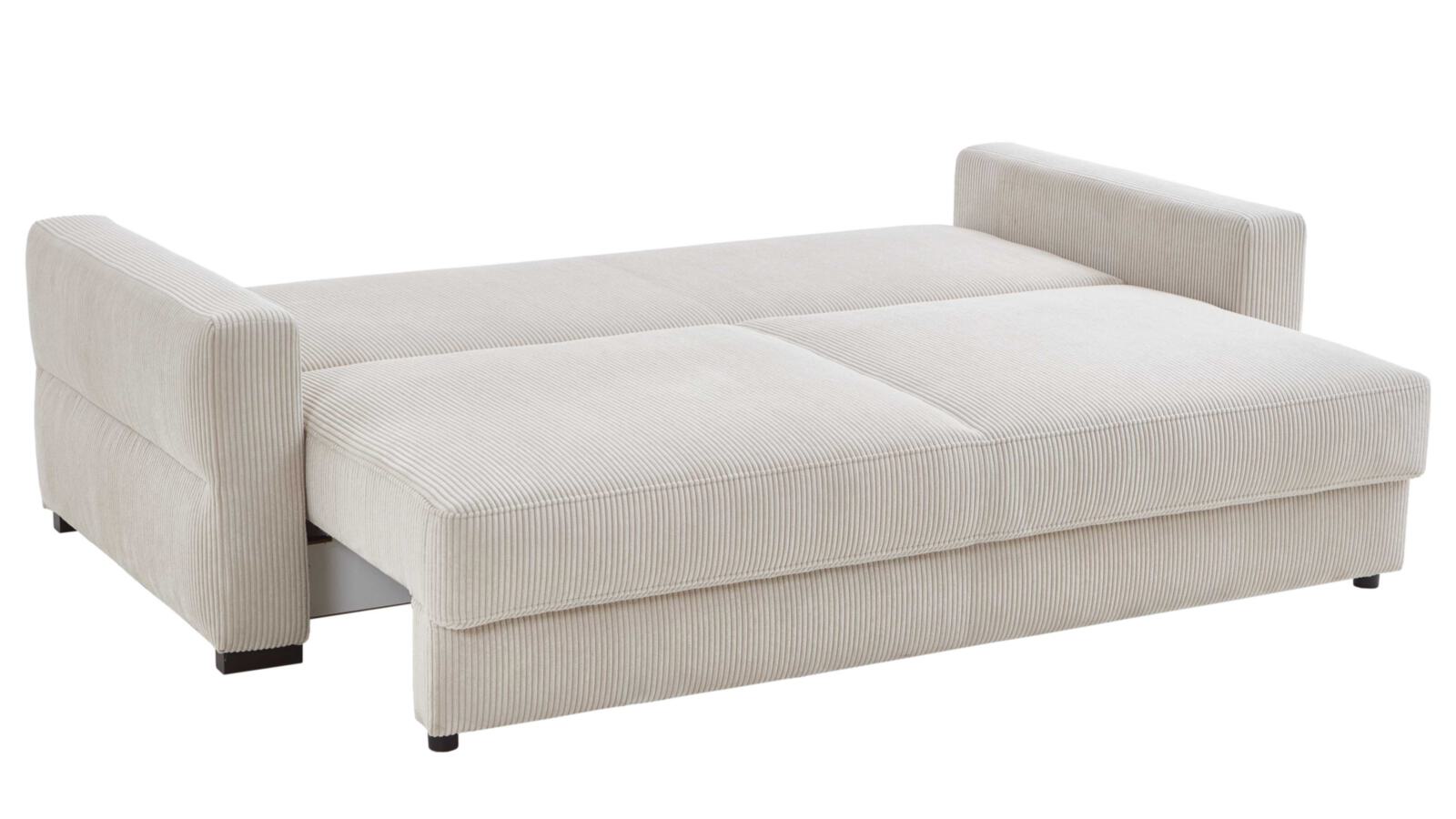 Restyl Schlafsofa Linett ca. 160x200cm in Stoff Cord natur