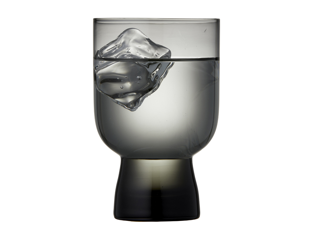 F&H Wasserglas LYNGBY GLAS SORRENTO 0,3 Liter in Farbe Grau