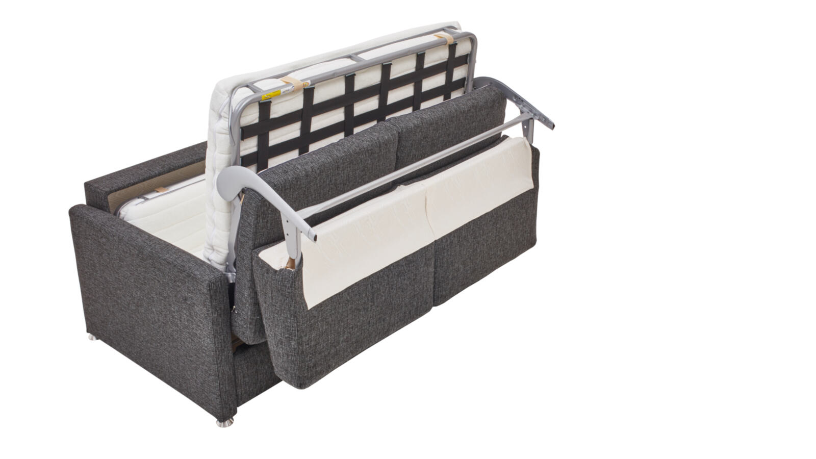 Comfortmaster Schlafsofa Molto Liegefläche ca. 130x200cm in Stoff anthrazit