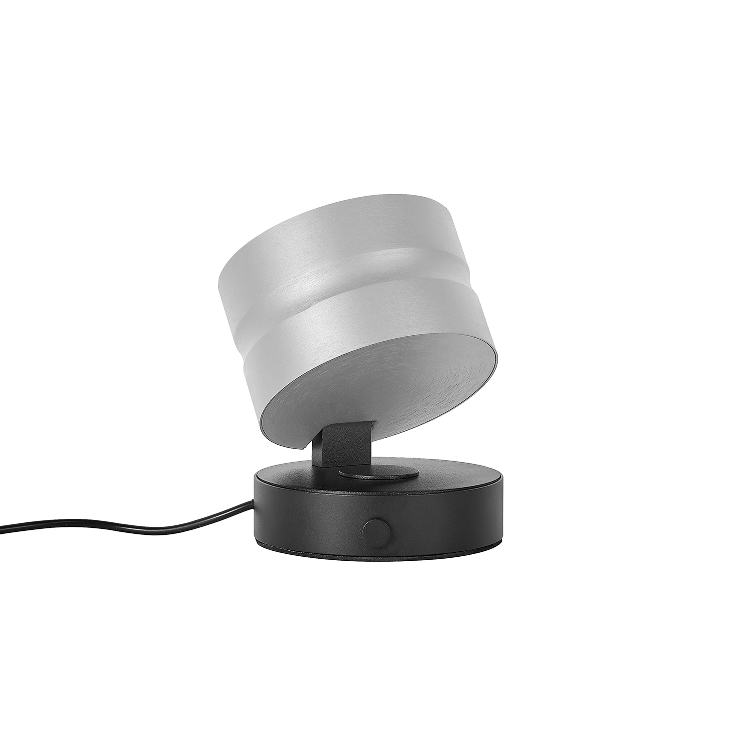 LED-Tischleuchte  Durchmesser ca. 11cm, Höhe ca. 11,5cm in Alu eloxiert, mikrofon, Adapter, Elektronik, Lampe, Beleuchtung
