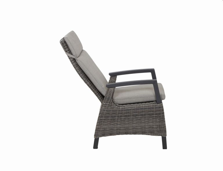 Diningsessel CORIDO in Aluminium anthrazit/Geflecht charcoal grey, Moebel, Stuhl, Sessel