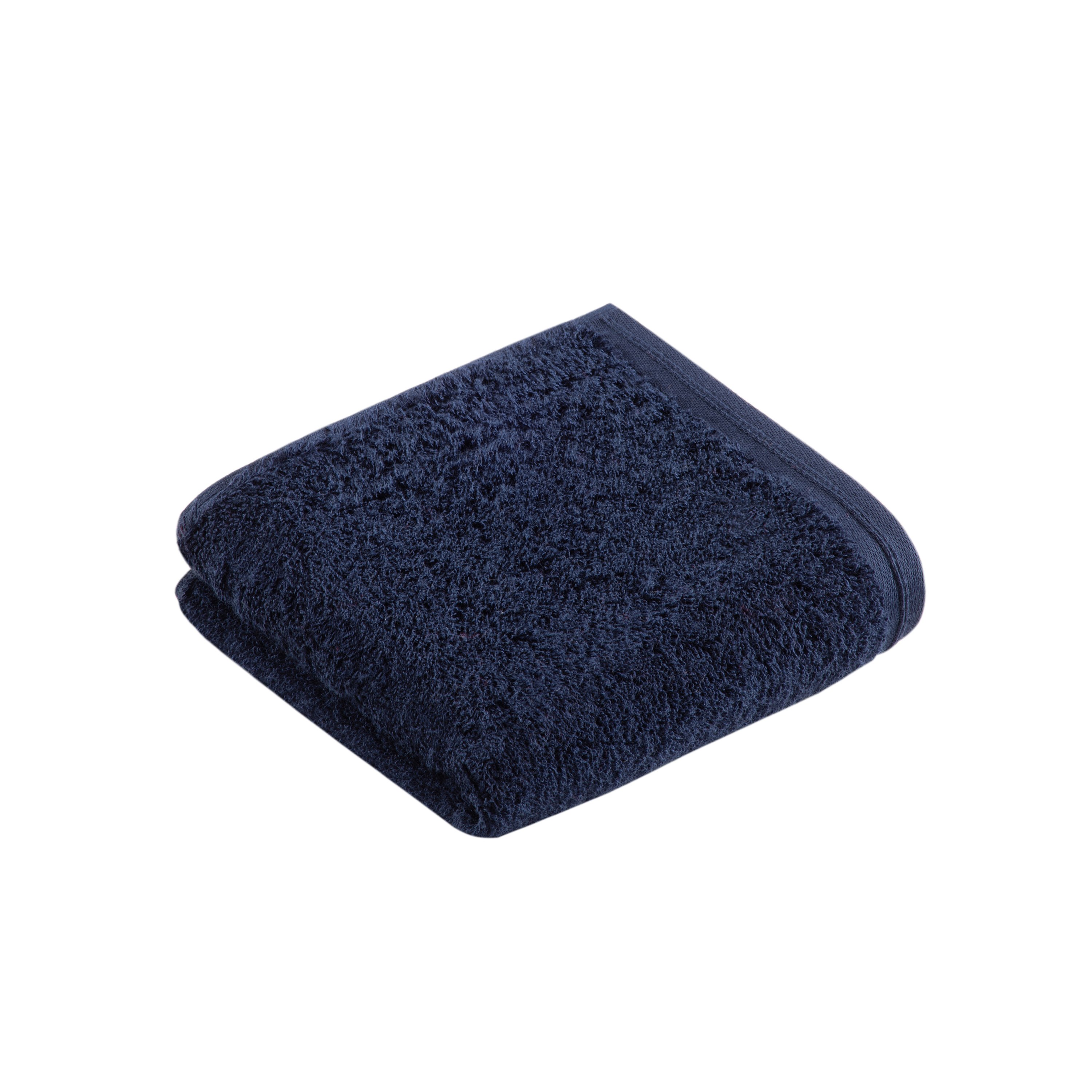 Vossen Gästetuch Vegan Life ca. 40x40cm in Farbe marine blau