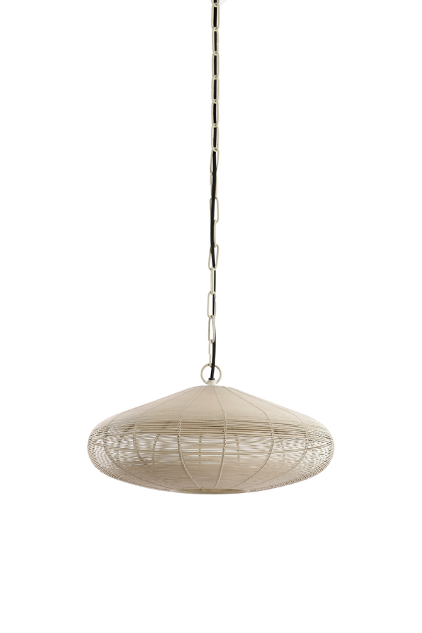 Hängeleuchte  Durchm. 40x18cm in creme matt