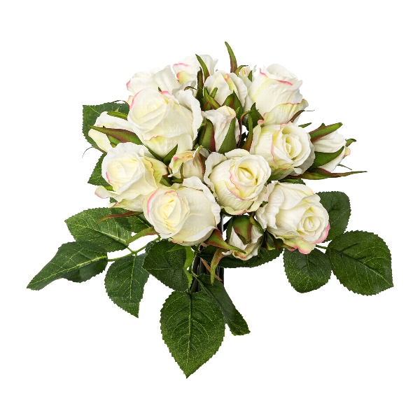 Rosenbouquetx 29cm 3022121-48 in Beige Gasper Rosenbouquet x16 in Farbe Creme