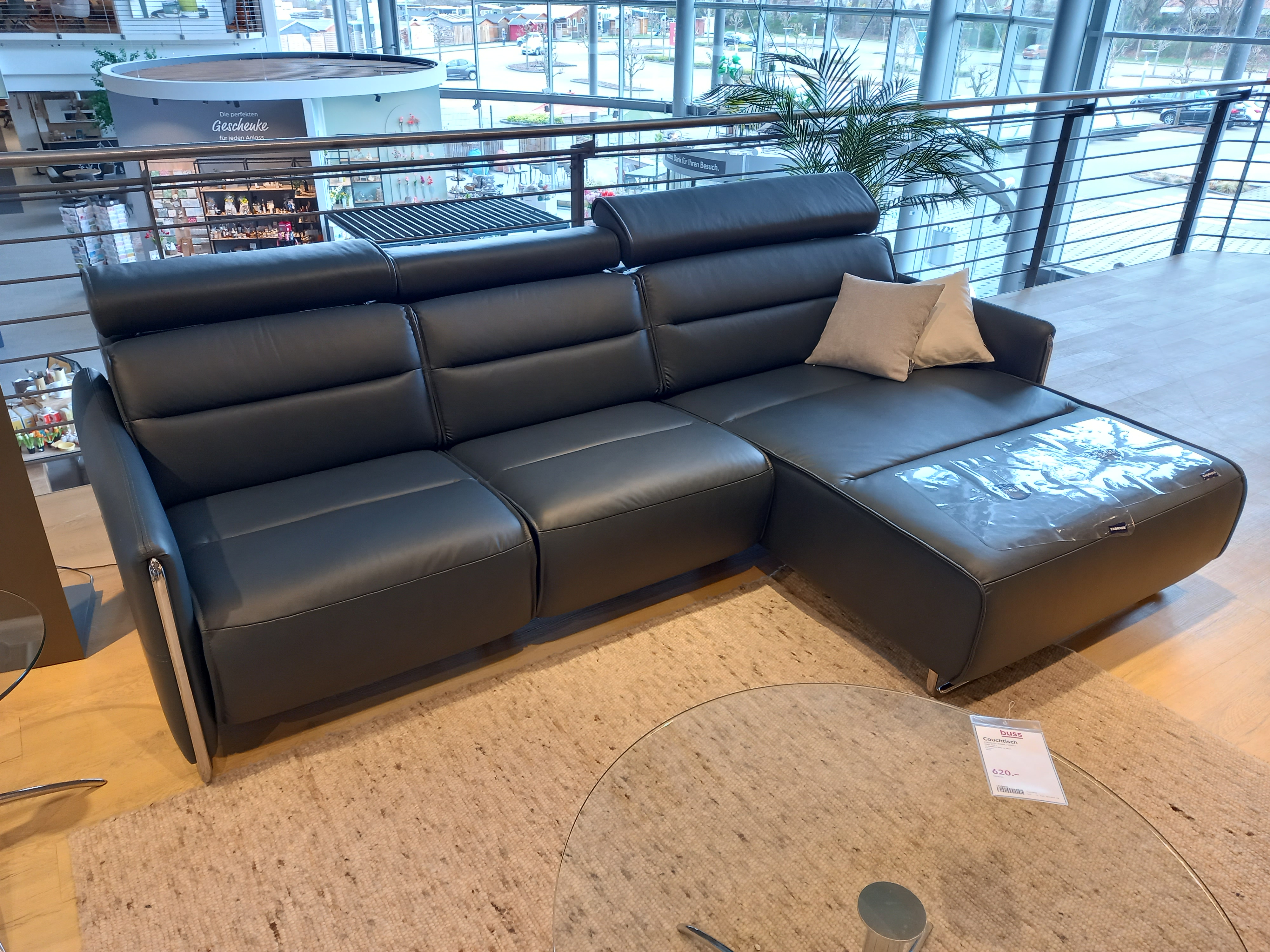 Stressless Polsterecke EMILY V2 MIT STAHL ca. 282x184cm in Leder Paloma Shadow blue Stressless Polsterecke EMILY V2 MIT STAHL ca. 282x184cm in Leder Paloma Shadow blue