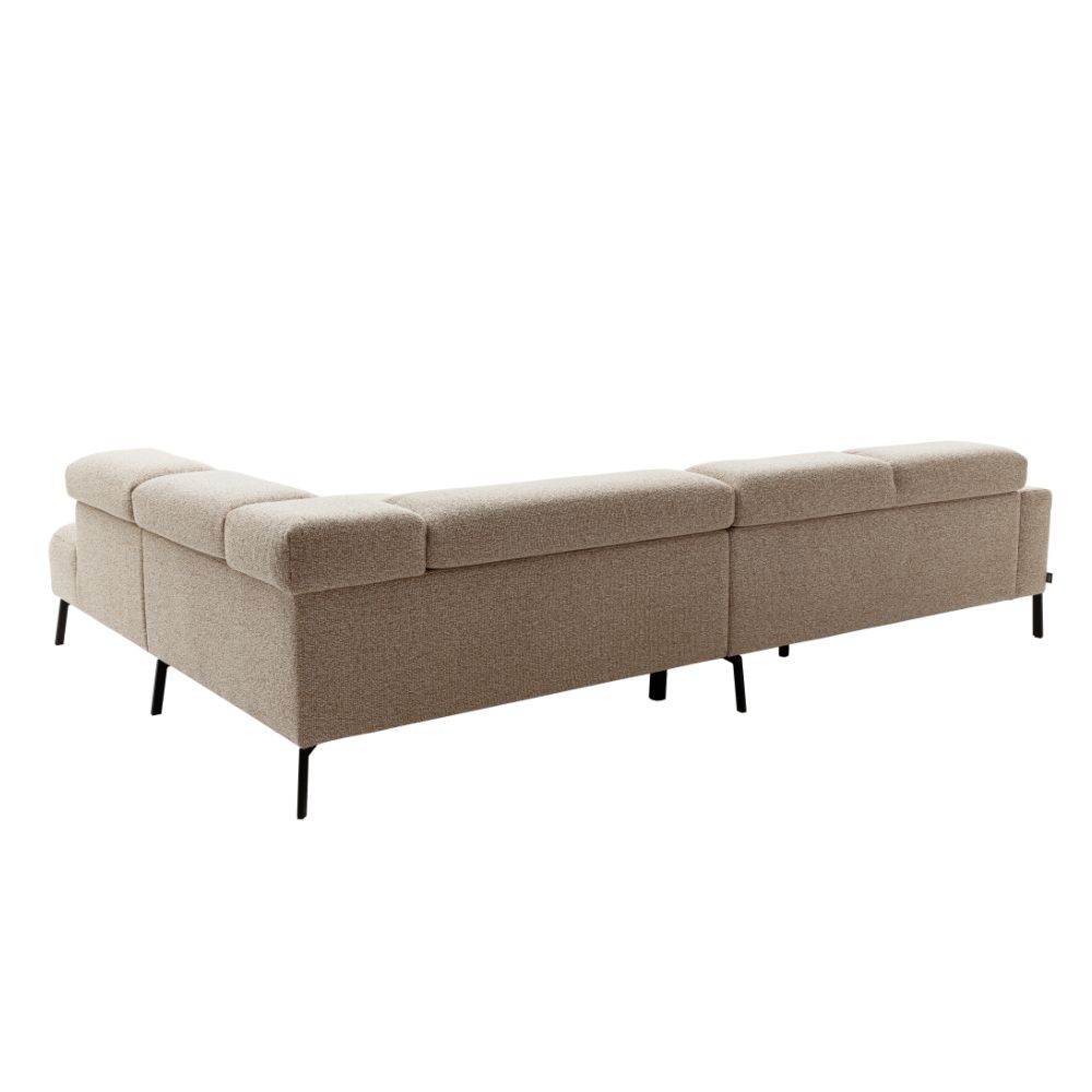 SCHÖNER WOHNEN-Kollektion Polsterecke TOSSA ca. B276 H74 T219 cm in Stoff Donna rusty melange