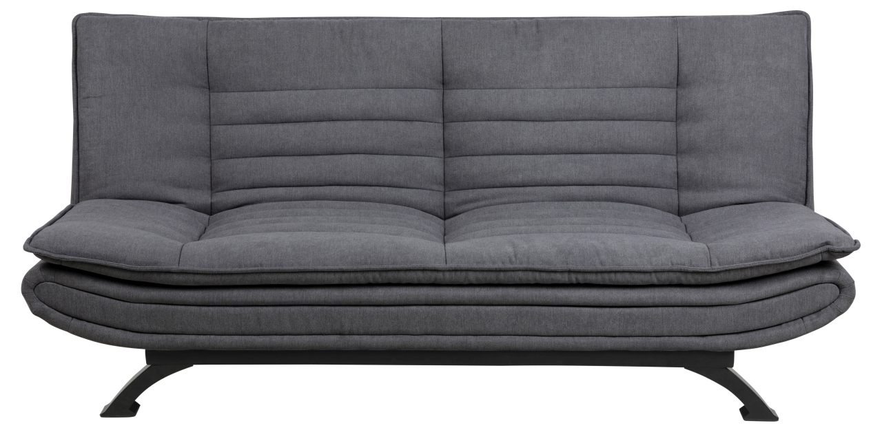 Actona Schlafsofa FAITH in Stoff Enjoy dunkelgrau, Gestell matt schwarz