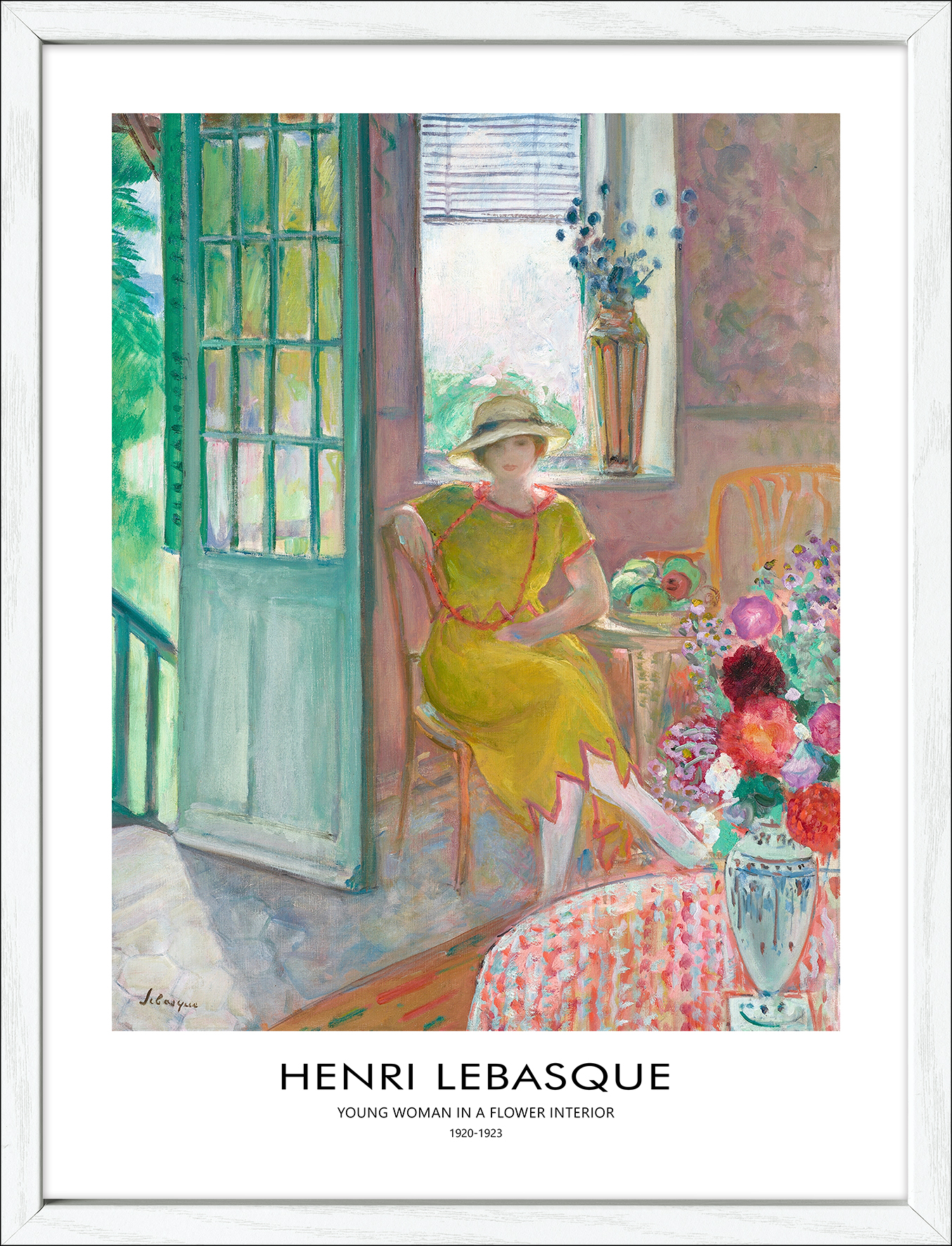 PRO ART Framed-Art Slim Scandic 43x33cm Lebasque Nono In An Alcove 1918