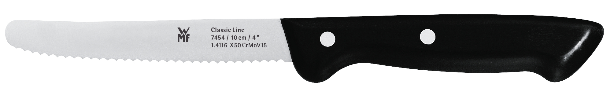 WMF Classic Line Vespermesser, 10 cm in schwarz/Edelstahl