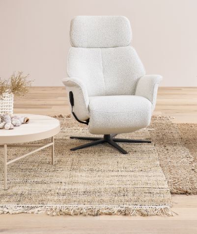 Himolla Relaxsessel LOUNGER (7362) ca.79x109x157cm in Stoff 24 crumble opal, Dekoration für Zuhause, Teppich, Mobiliar, Stuhl