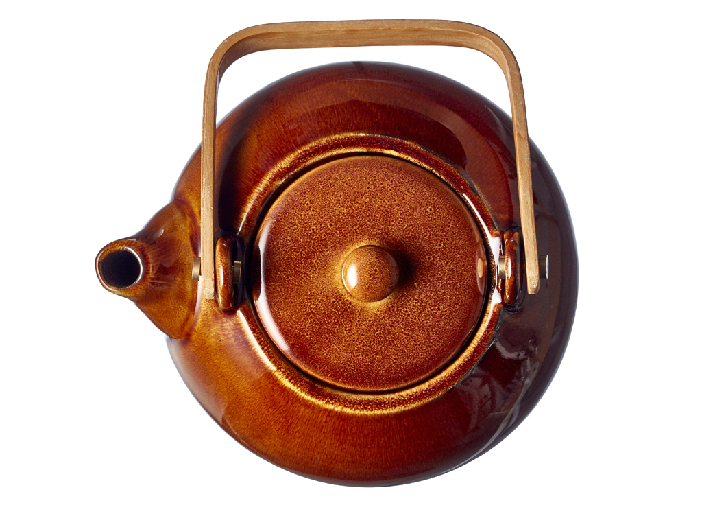 BITZ Teekanne m. Teesieb 1,2 Liter in Farbe amber