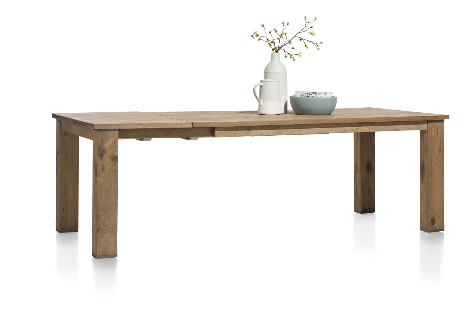 Habufa Ausziehtisch CANOVA ca. 100x77x180cm in Railway brown