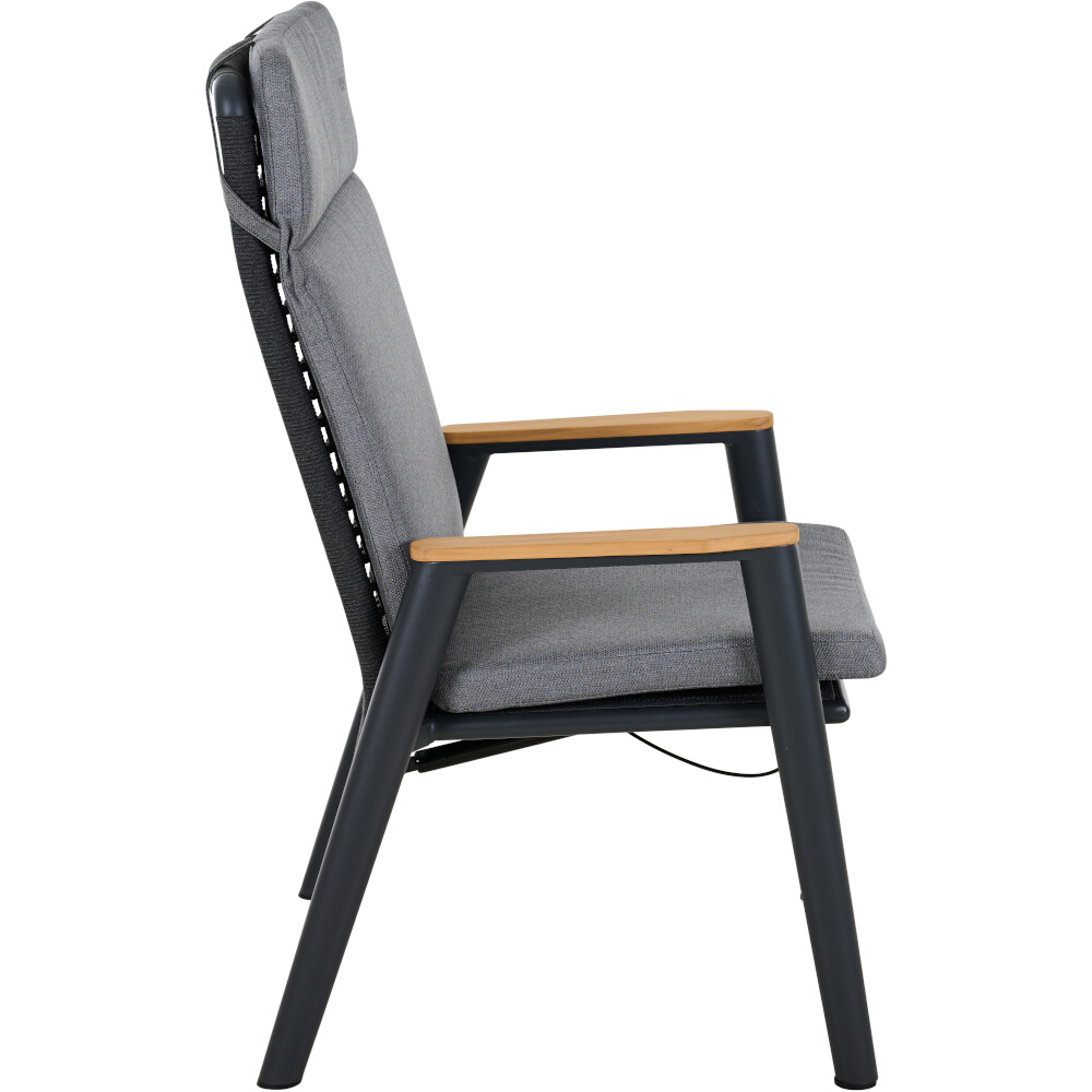 Diningsessel CORTINA ca.B61 H108 T76 cm in Aluminium matt anthrazit