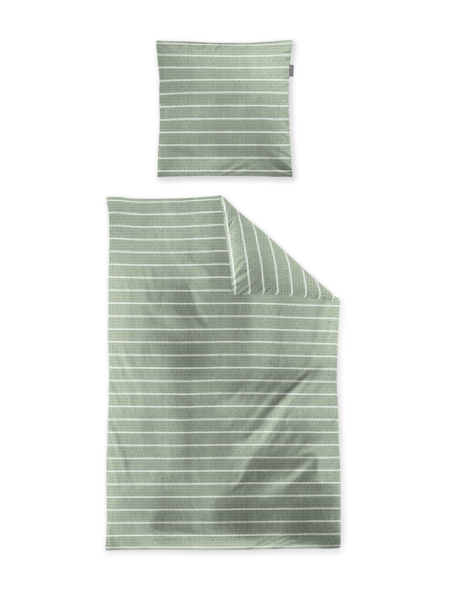 irisette Seersucker Bettwäsche EASY in Farbe ca. 135x200cm, Dekoration für Zuhause, Leinen, Kissen, Serviette