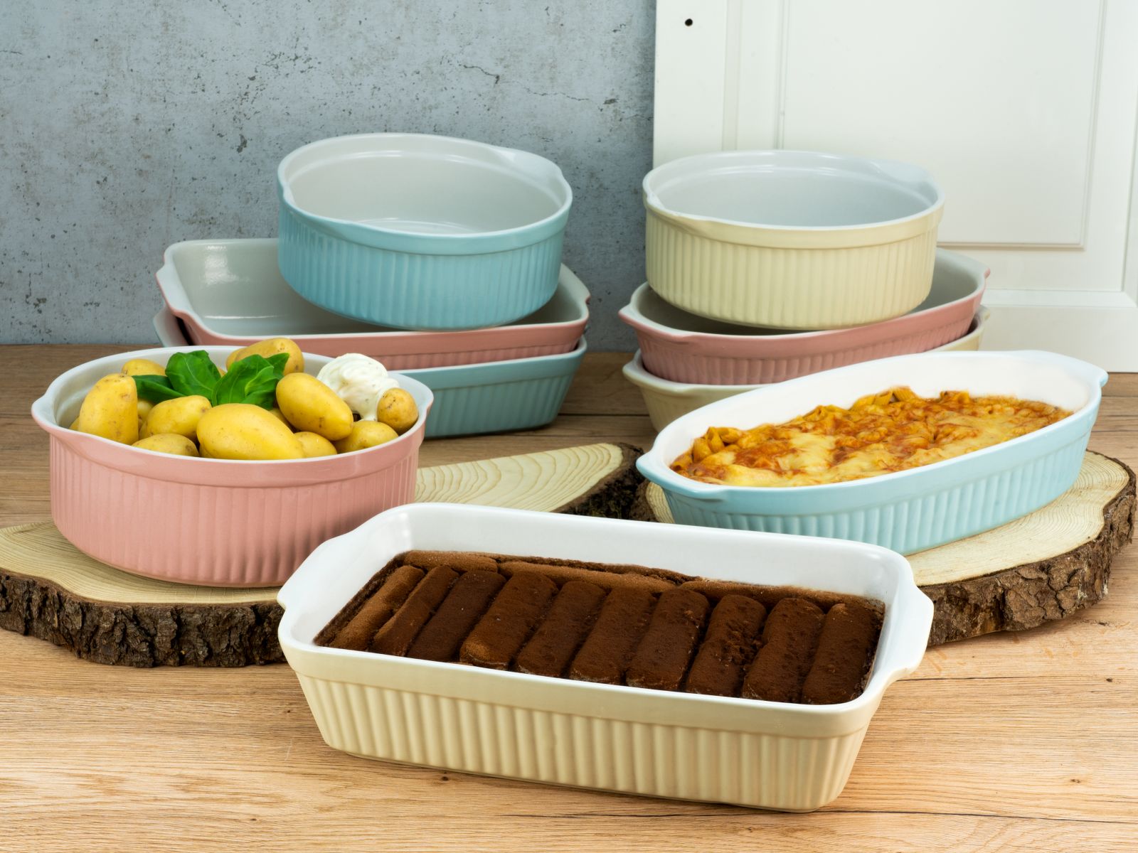 CreaTable Auflaufform Pastell Kitchen in Farbe RosÃ© glänzend