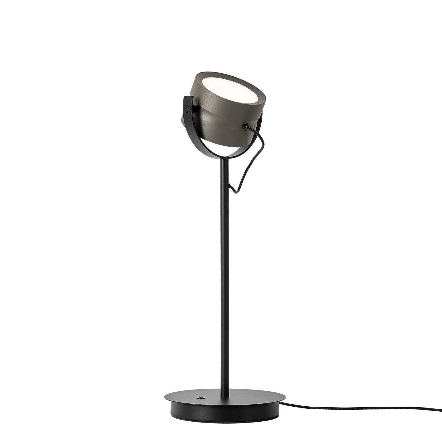 B-Leuchten LED-Tischleuchte  Durchmesser ca. 18cm, Höhe ca. 48cm in Bronze eloxiert, Elektrisches Gerät, Mikrophon, Lampe, Beleuchtung