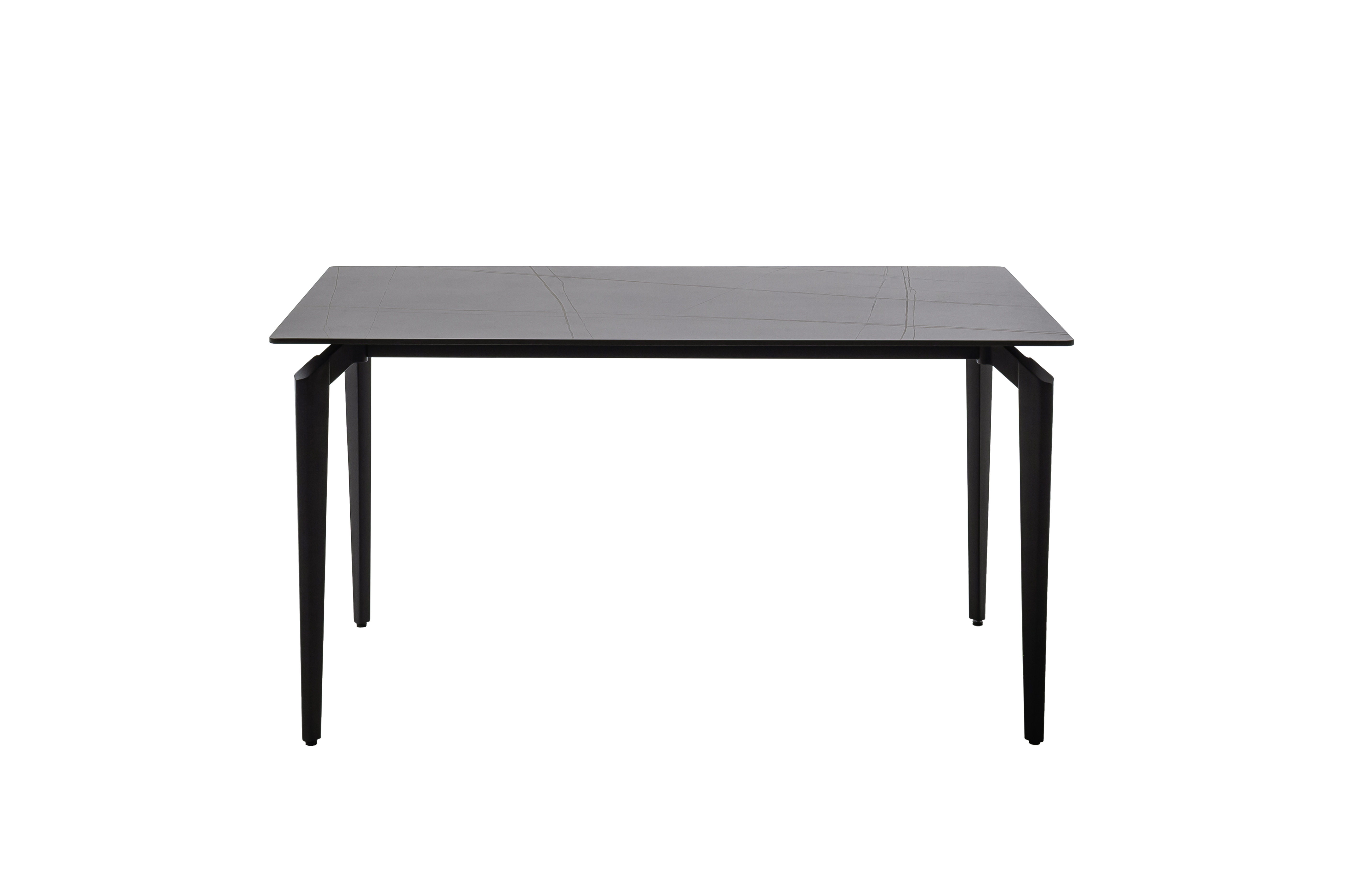 MCA Furniture Esstisch FREMONT ca. 140x80cm, H:76cm in Platte Keramik schwarz marmor.