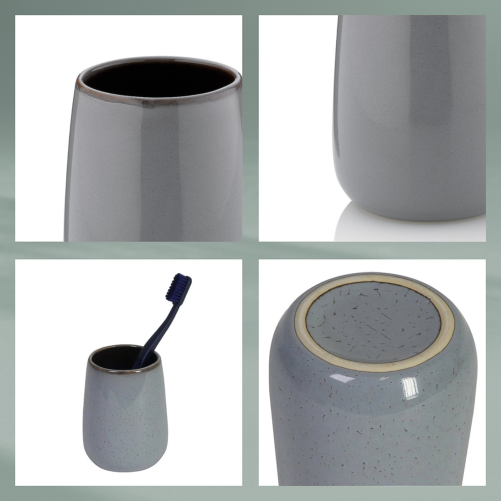 Kela Becher Liana nebelblau LIANA in , Krug, Töpferei, Vase, Zahnbürste, Porzellan