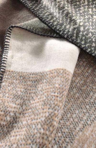 Wohndecke 150x200cm in Nordic Rock, Dekoration für Zuhause, Strickwaren, Pullover, Decke, Leinen