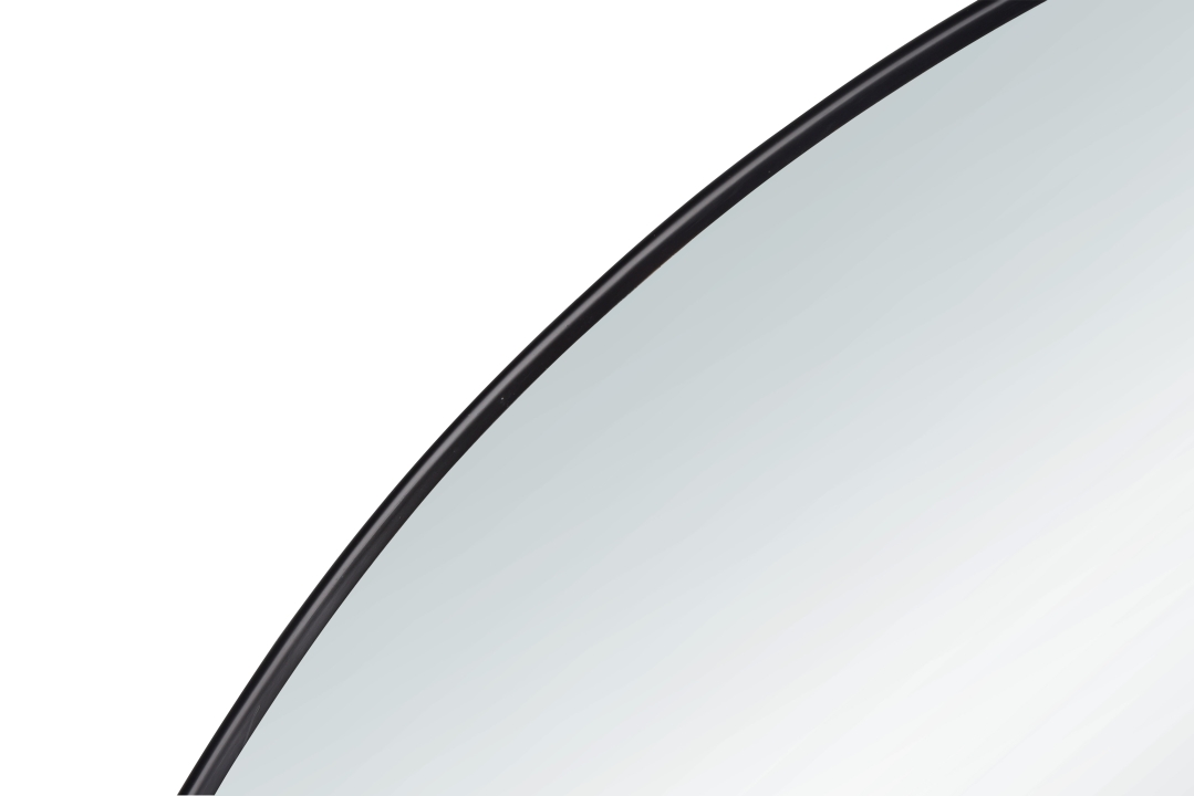 Mirrors & More Metallspiegel ESRA Ø ca. 50cm in Farbe Schwarz