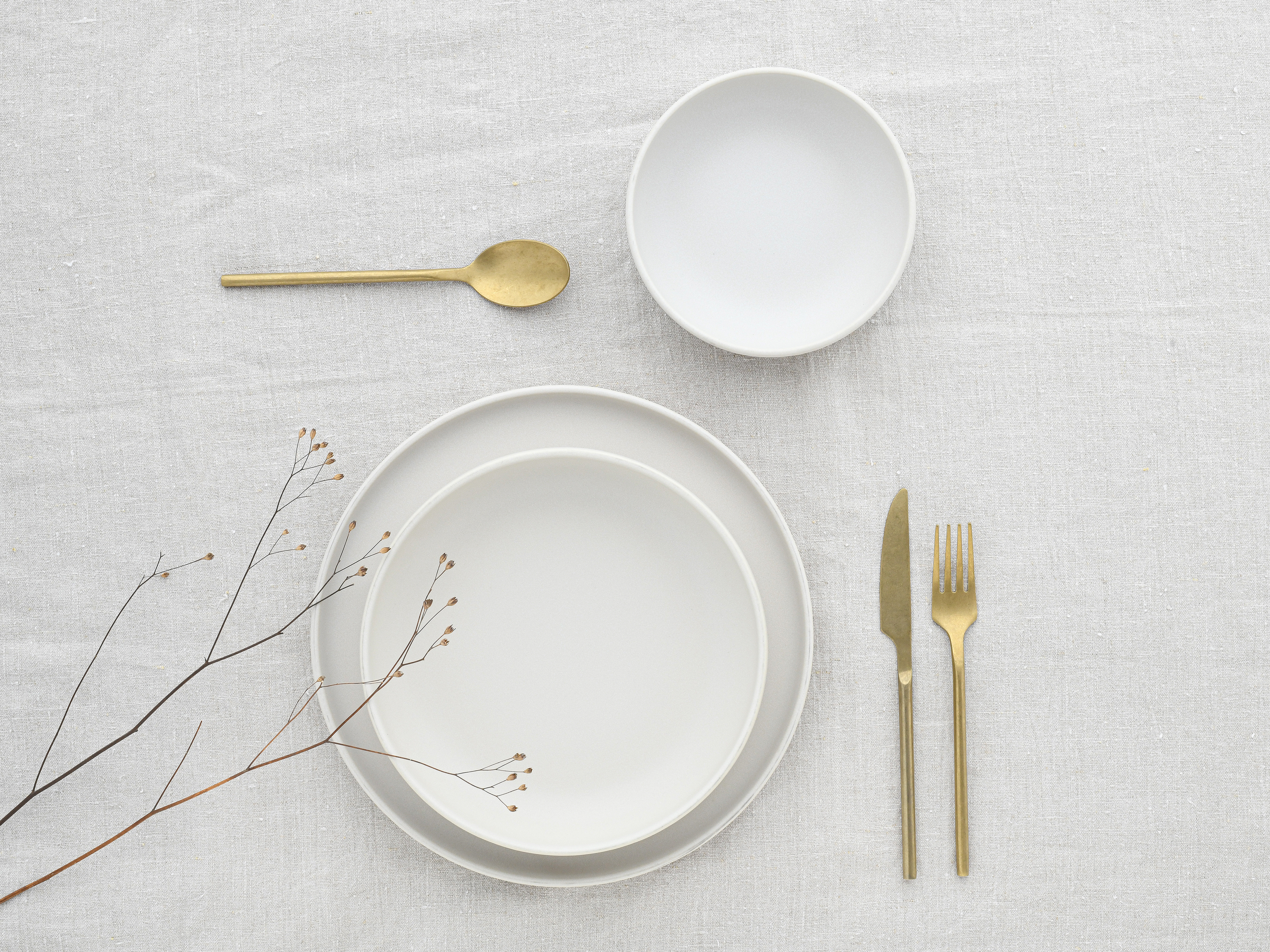 CreaTable Mehrzweckschale Uno in Farbe Offwhite seidenmatt