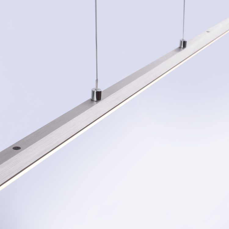 Paul Neuhaus LED-Pendelleuchte PURE LITE 1-flammig in Farbe stahl, Tür, Schiebetür
