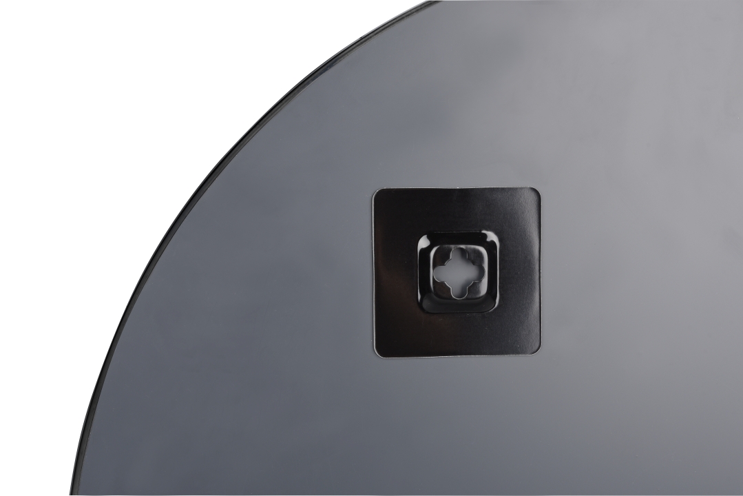 Mirrors & More Metallspiegel ESRA Ø ca. 50cm in Farbe Schwarz