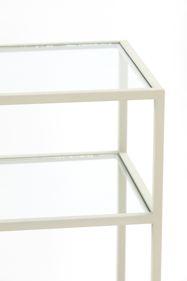 Light & Living Konsole AINO in Farbe klar, creme, Kaffeetisch, Mobiliar, Tabelle, Regal