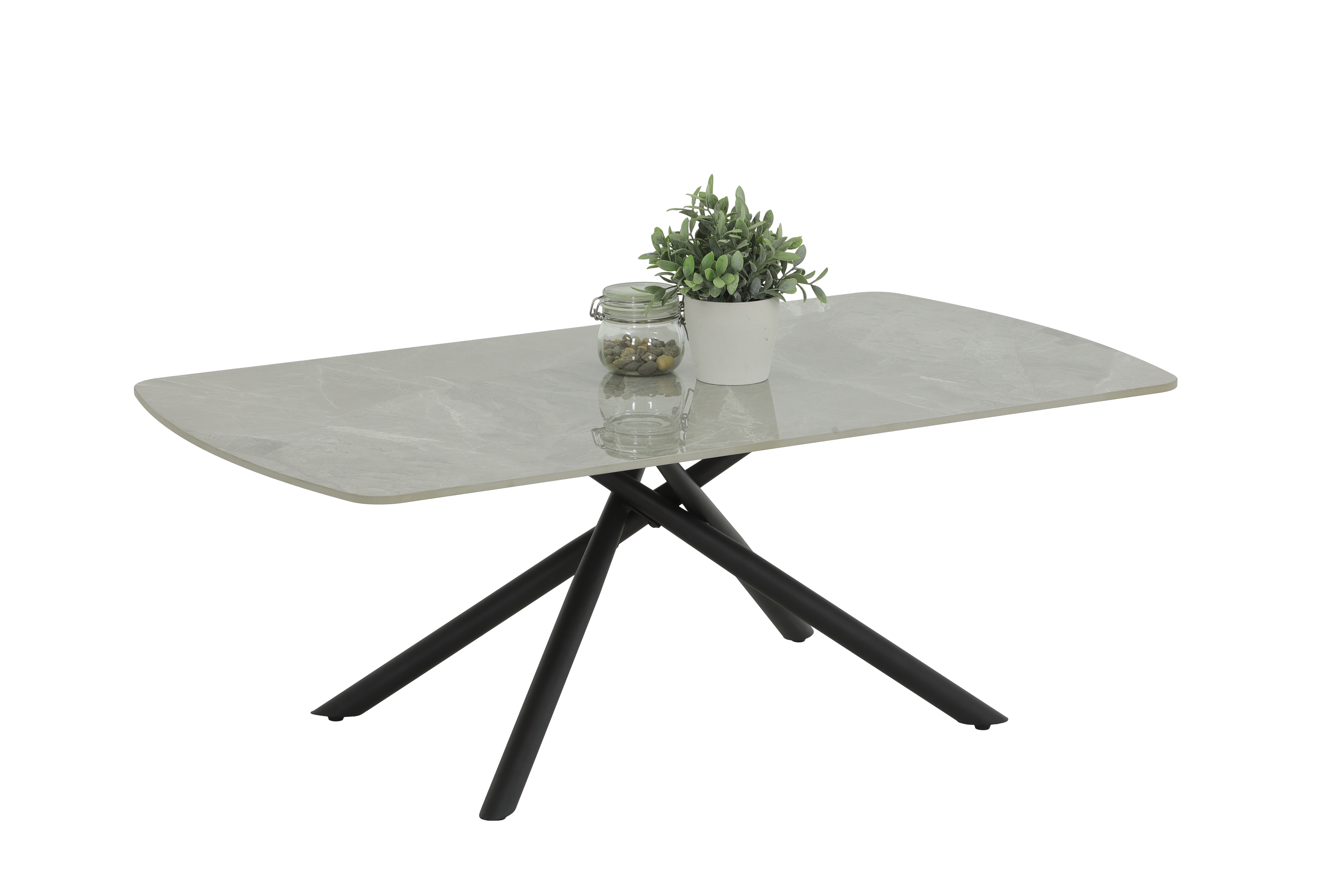 Couchtisch  in Marmoroptik grau/schwarz 12/03, Moebel, Tabelle, Kaffeetisch, Esstisch, Tischplatte