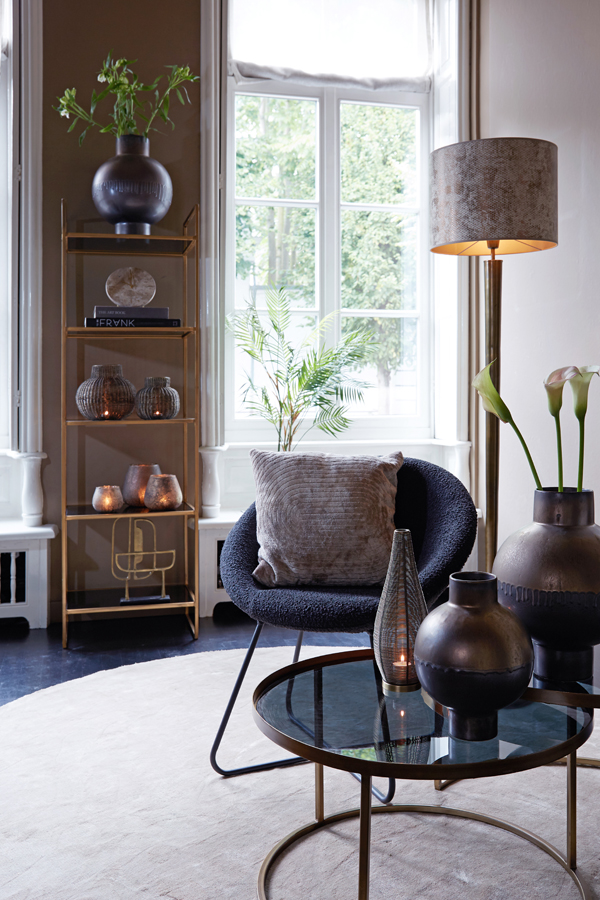 Uhr MORENO  in Marmor braun