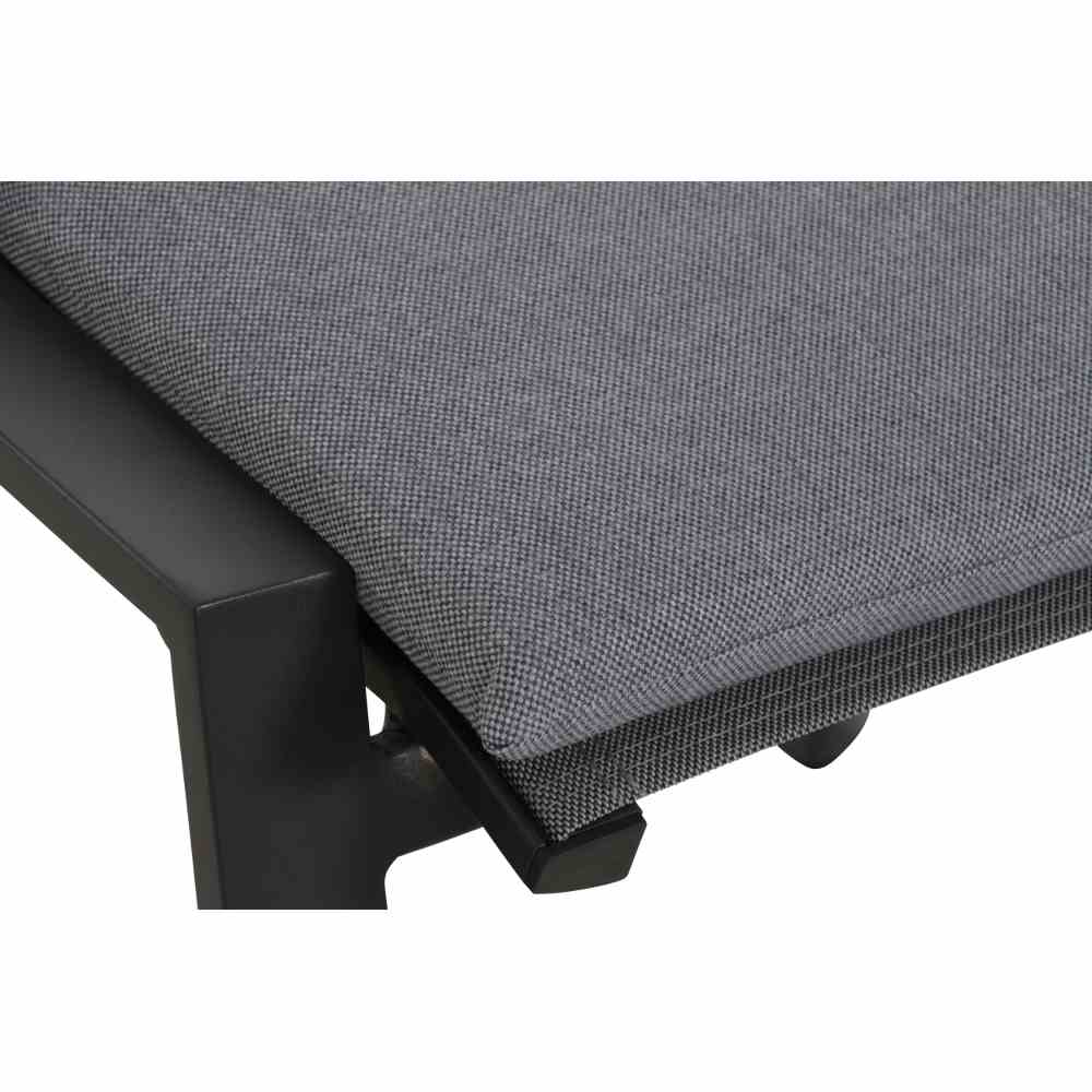 Hocker VALENCIA in Stoff Salt&Pepper, Kissen, Dekoration für Zuhause, Mobiliar, Schaum