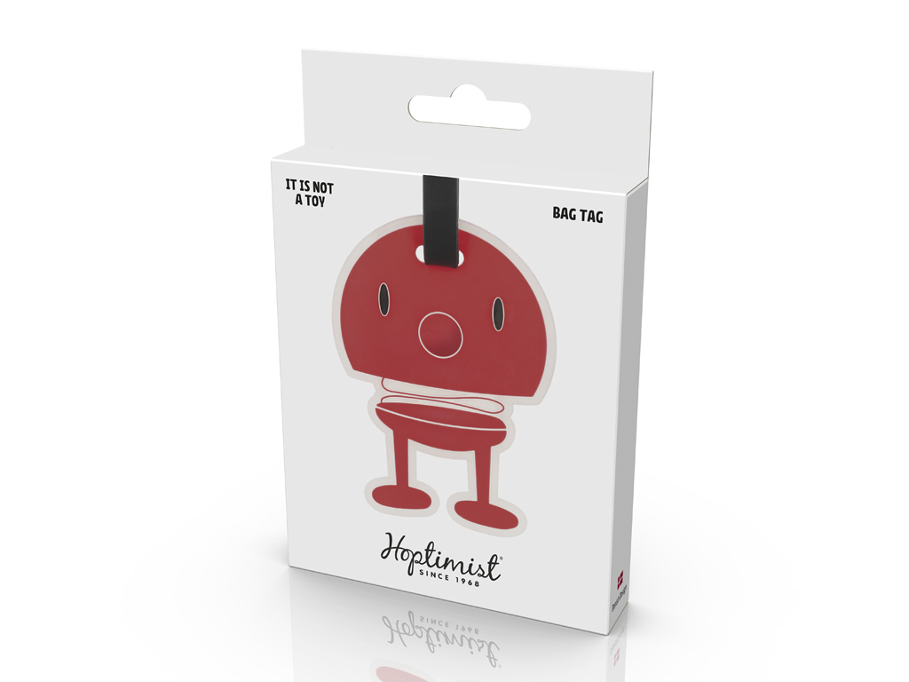 F&H Hoptimist BAG TAG in Farbe Rot