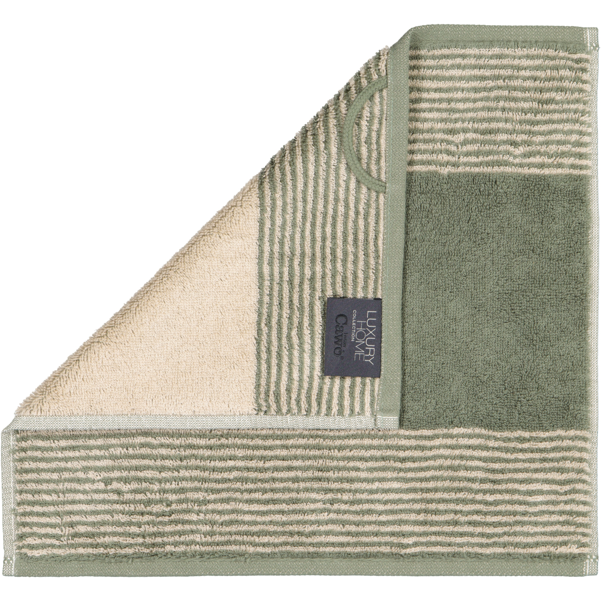 Cawö Seiftuch TWO-TONE 30x30cm in Farbe field