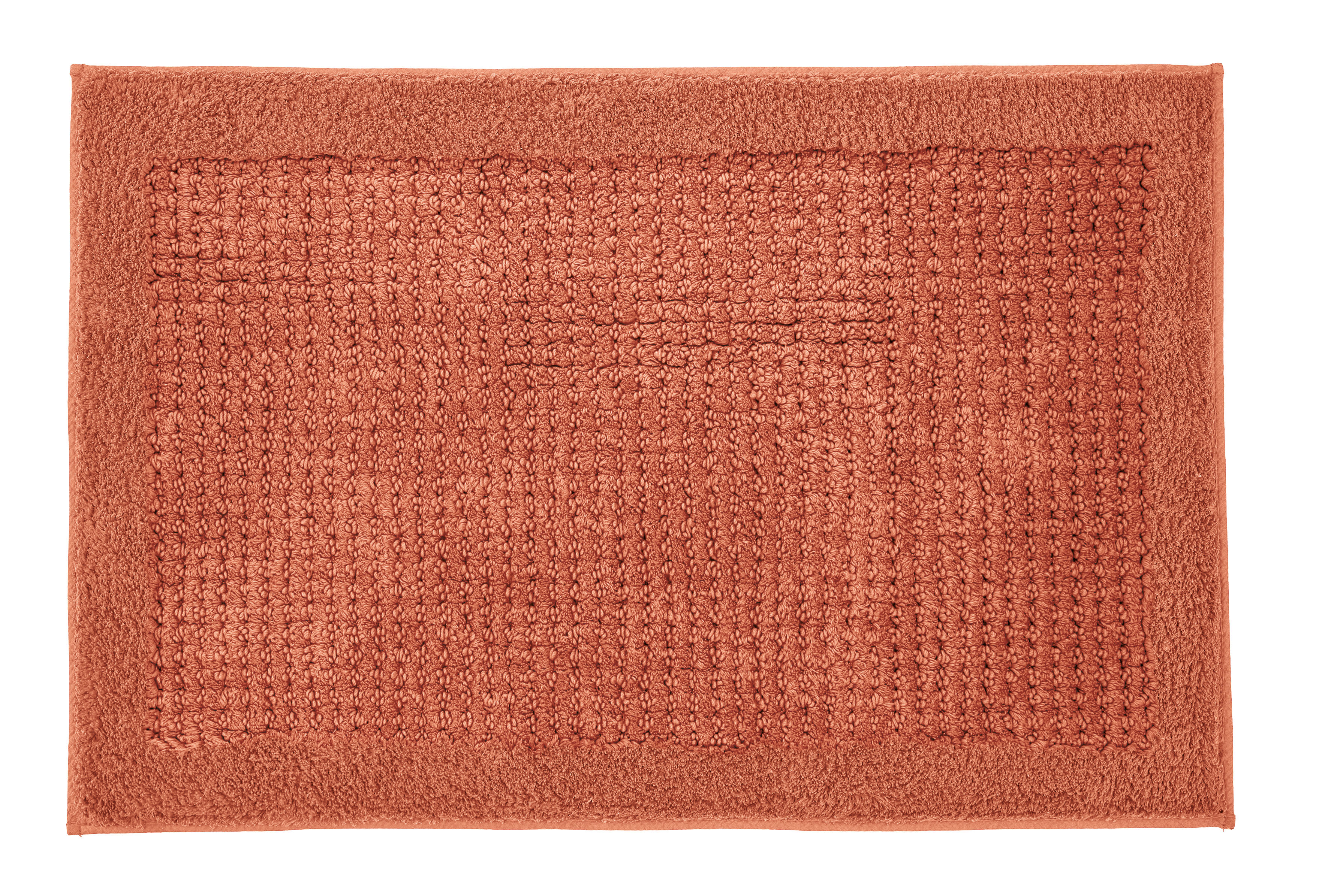 Kleine Wolke Badteppich NET ca. 60x90cm in Farbe Terracotta