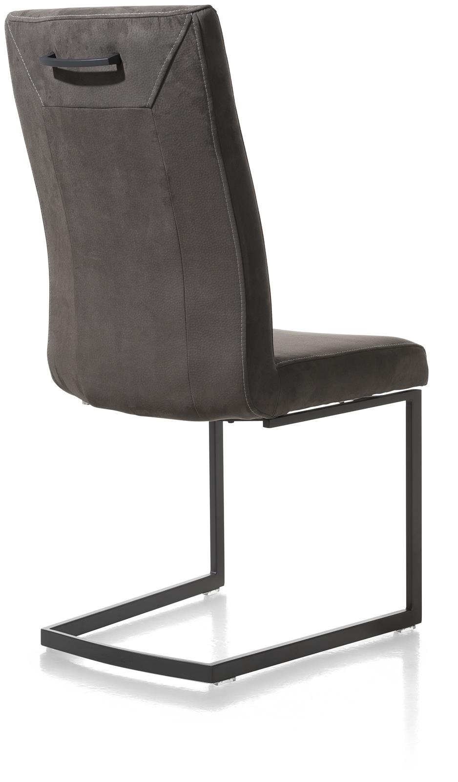 Henders & Hazel Schwingstuhl MALENE ca. B48 H103 T67 cm in Stoff Nubucco dunkelbraun