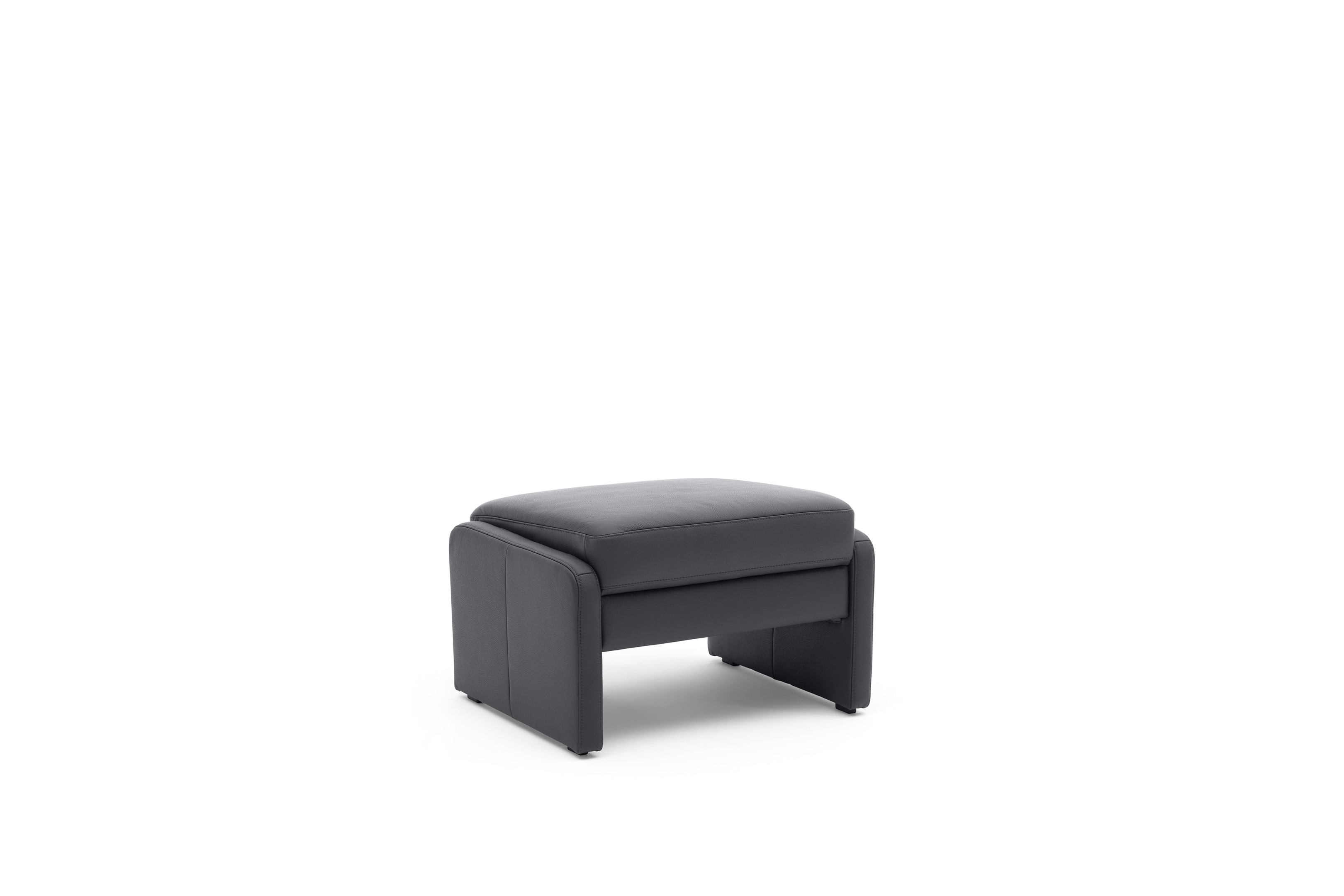 Musterring Hocker MR 385 in Dickleder Fango