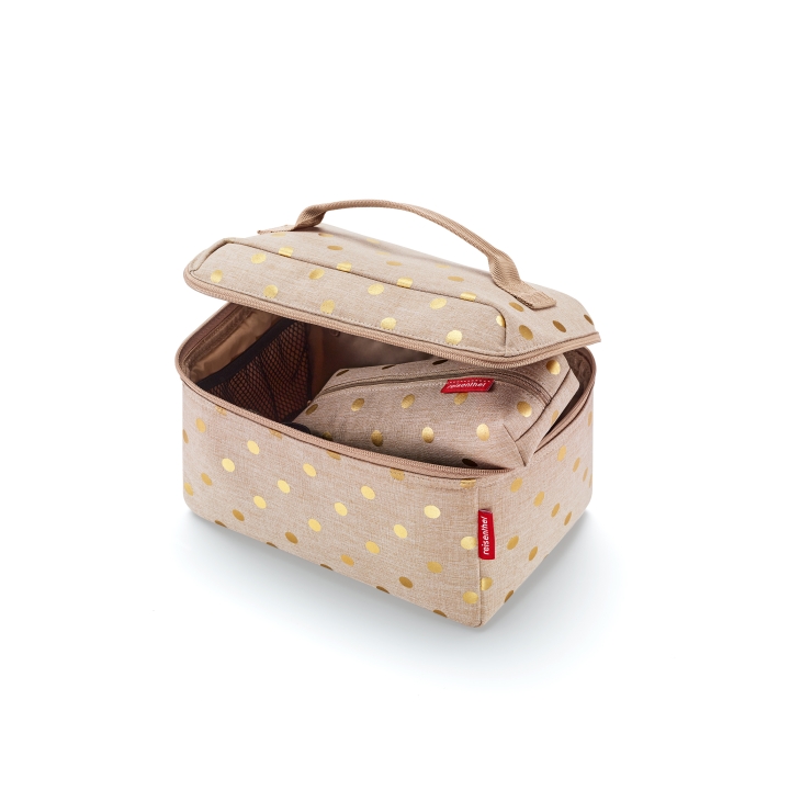 Reisenthel BEAUTYCASE SET #1 in Farbe metallic dots coffee