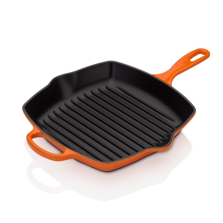 Le Creuset Grillpfanne Ø ca. 26cm Ofenrot Quadratisch