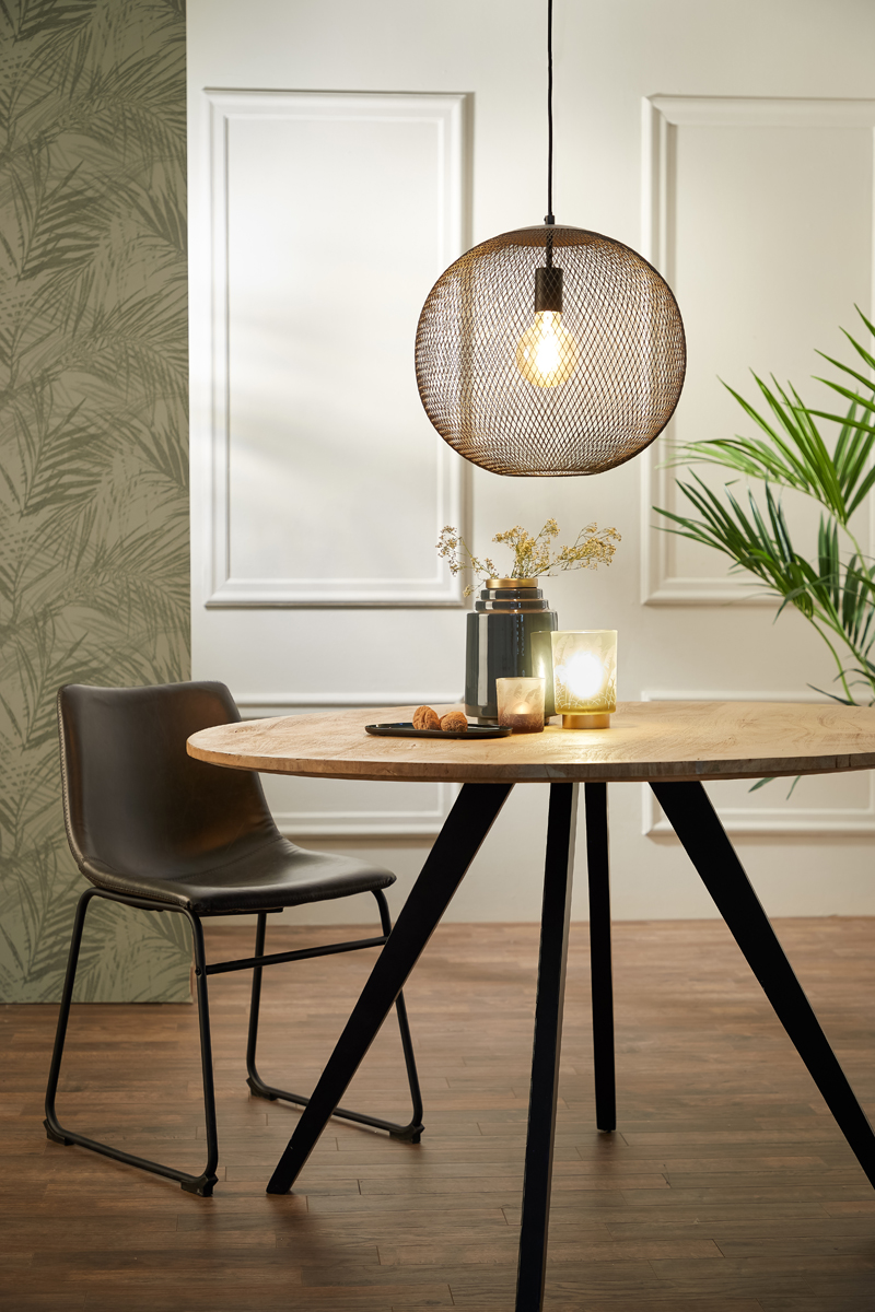Light & Living Hängeleuchte REILLEY in Schwarz matt