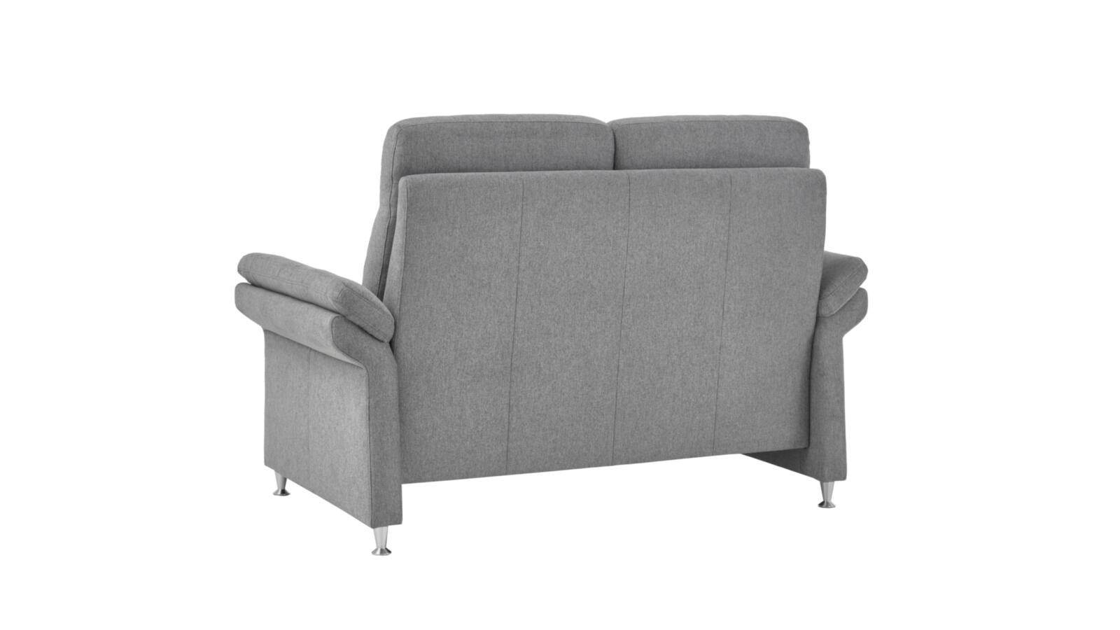 Carina 2-Sitzer Sofa PRIMUS ca. B156 H103 T89 cm in Stoff Mono light grey PG 2/6, Moebel, Stuhl, Sessel, Couch