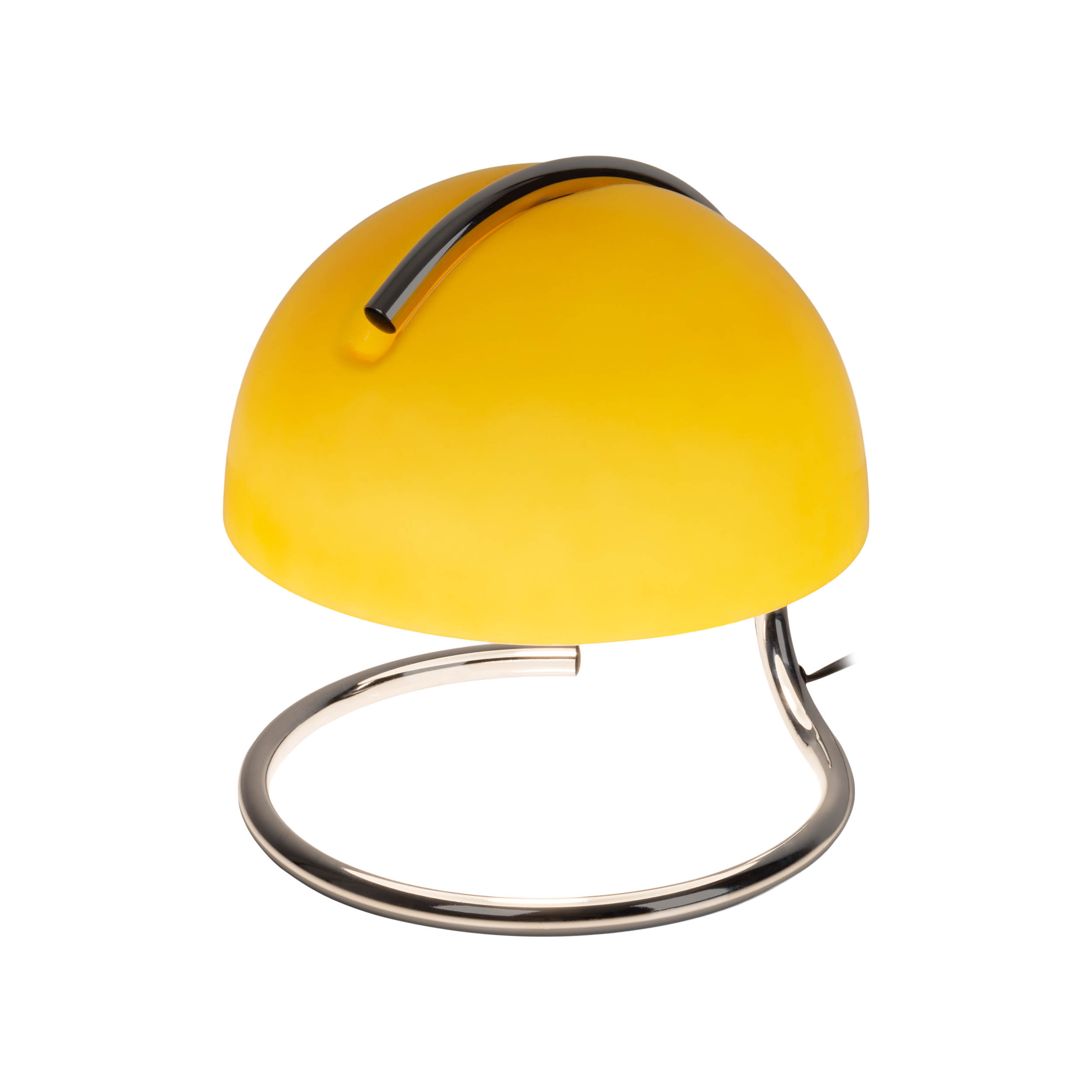 Tischleuchte BURANO in Metall/Glas gelb