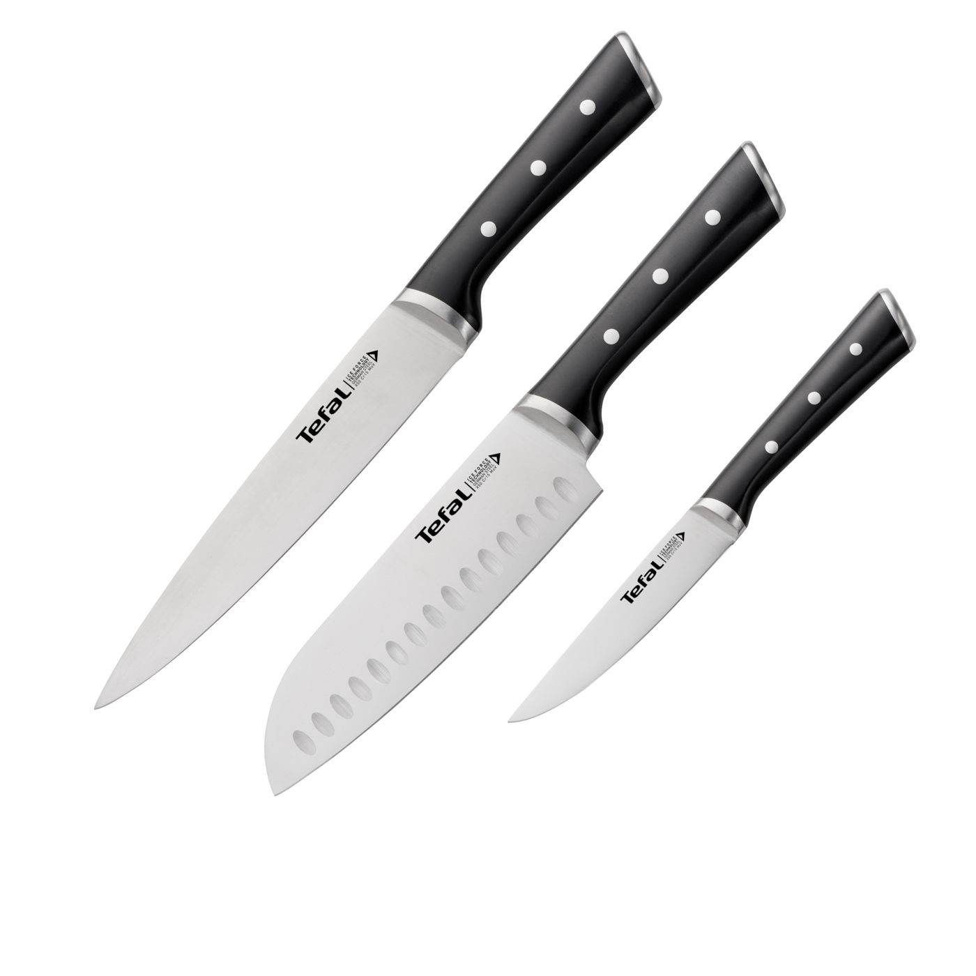 WMF Messerset Ice Force 3-tlg. ICE FORCE in schwarz, Besteck, Klinge, Waffe, Messer, Dolch