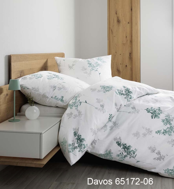 Janine Design Bettwäsche DAVOS ca. 135x200cm in Farbe jadegrün
