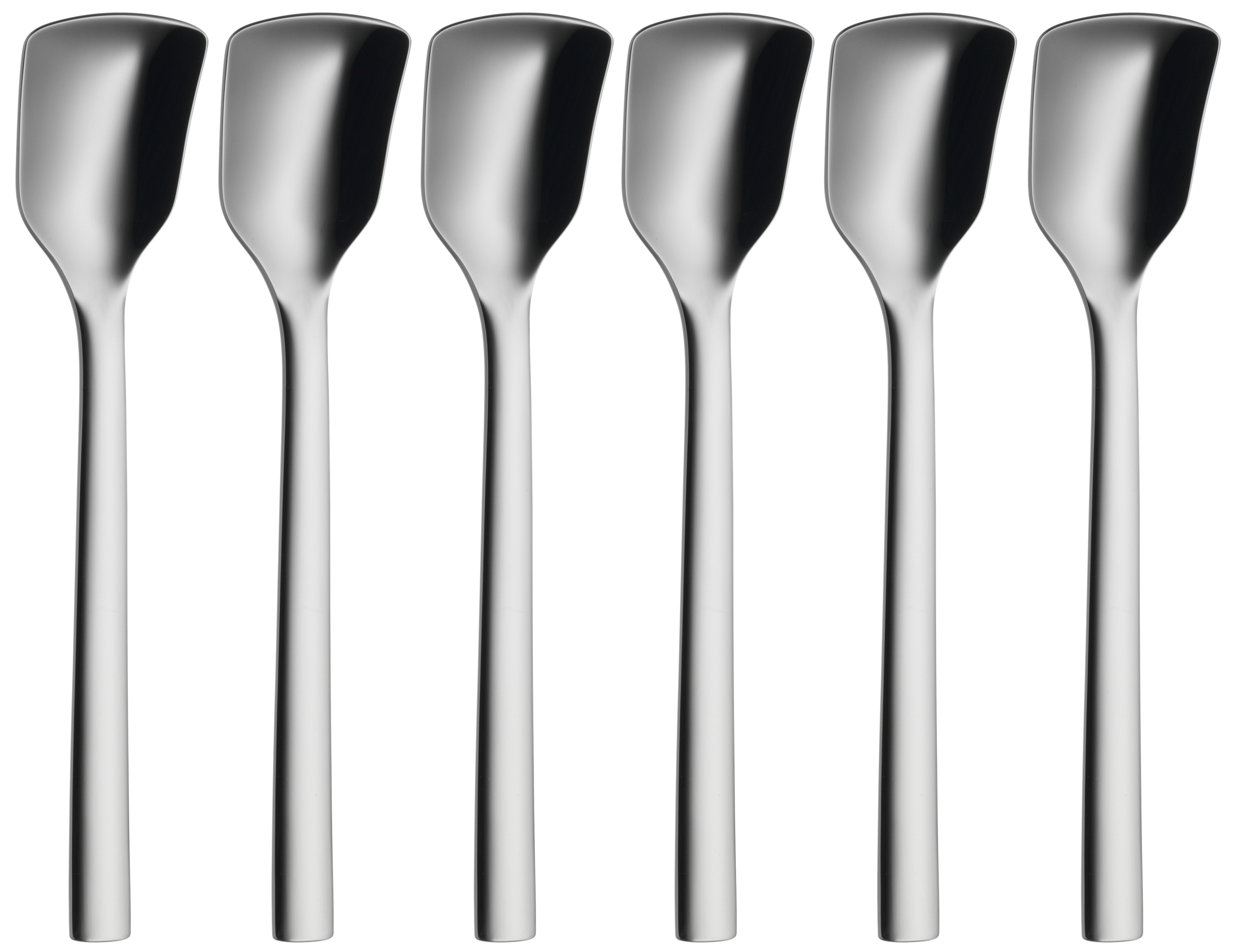WMF Nuova Eislöffel-Set, 6-teilig in poliertem Edelstahl