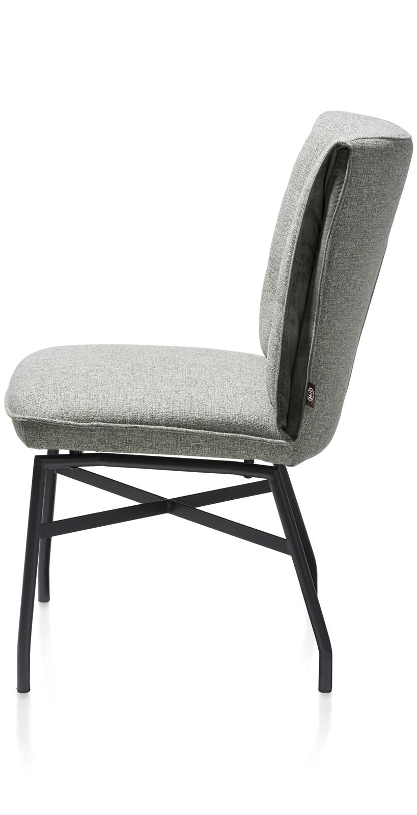 Henders & Hazel Stuhl  EDEN ca. B50 H91 T69 cm in Leder/Stoffkombi Taurus, Moebel, Stuhl, Moebel, Stuhl